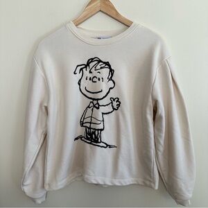 ZARA X Peanuts Charlie Brown sweatshirt S